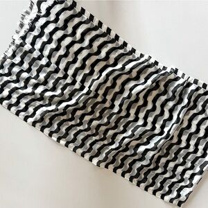 Chico’s - Scarf fringed Black/White NWOT